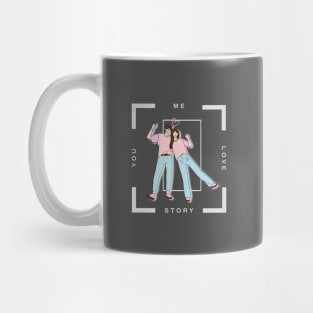 Our love story korean couple Mug